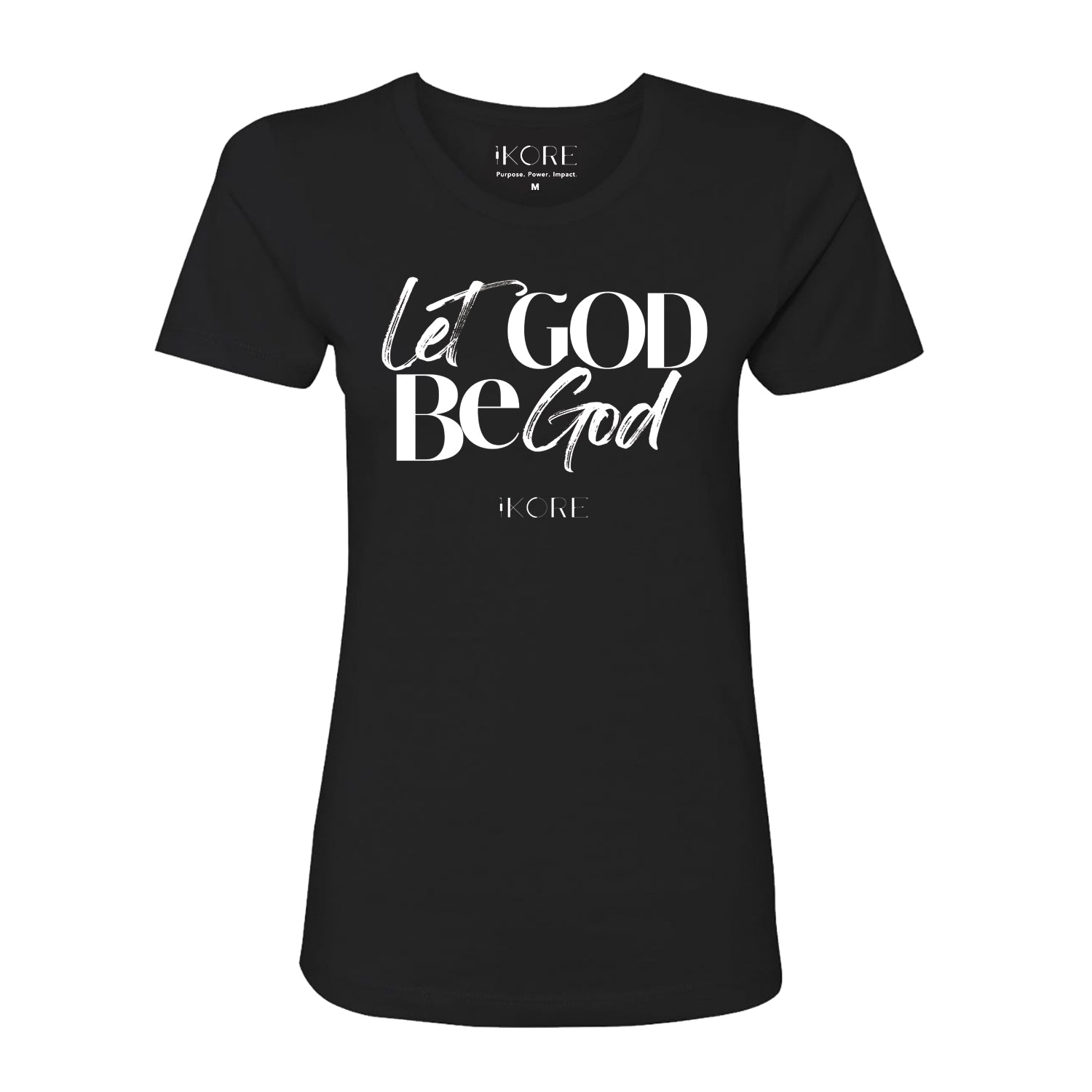 Let GOD Be GOD | Black T-shirt Women - "The Harvest Collection"