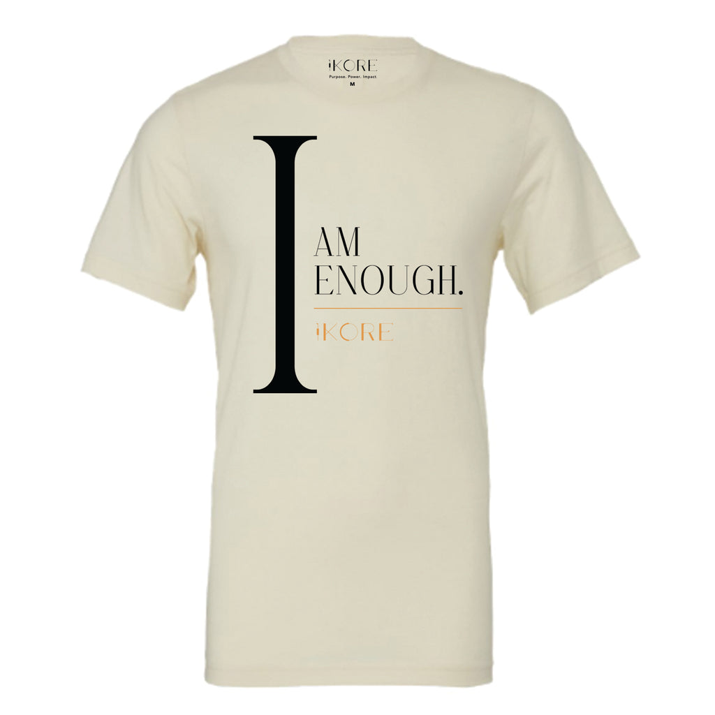 "I Am Enough" | Oatmeal T-shirt Youth - The Harvest Collection