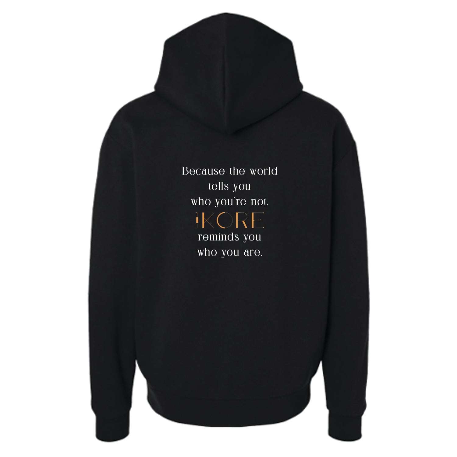 "I Am Enough" | Black Hoodie Unisex - The Harvest Collection