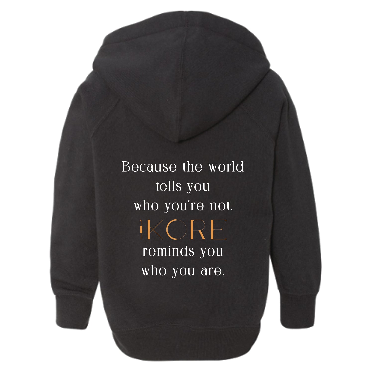 "I Am Enough" | Black Hoodie Toodler - The Harvest Collection
