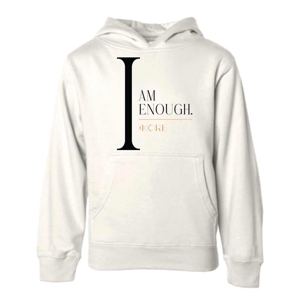 "I Am Enough" | Cream Hoodie Youth - The Harvest Collection