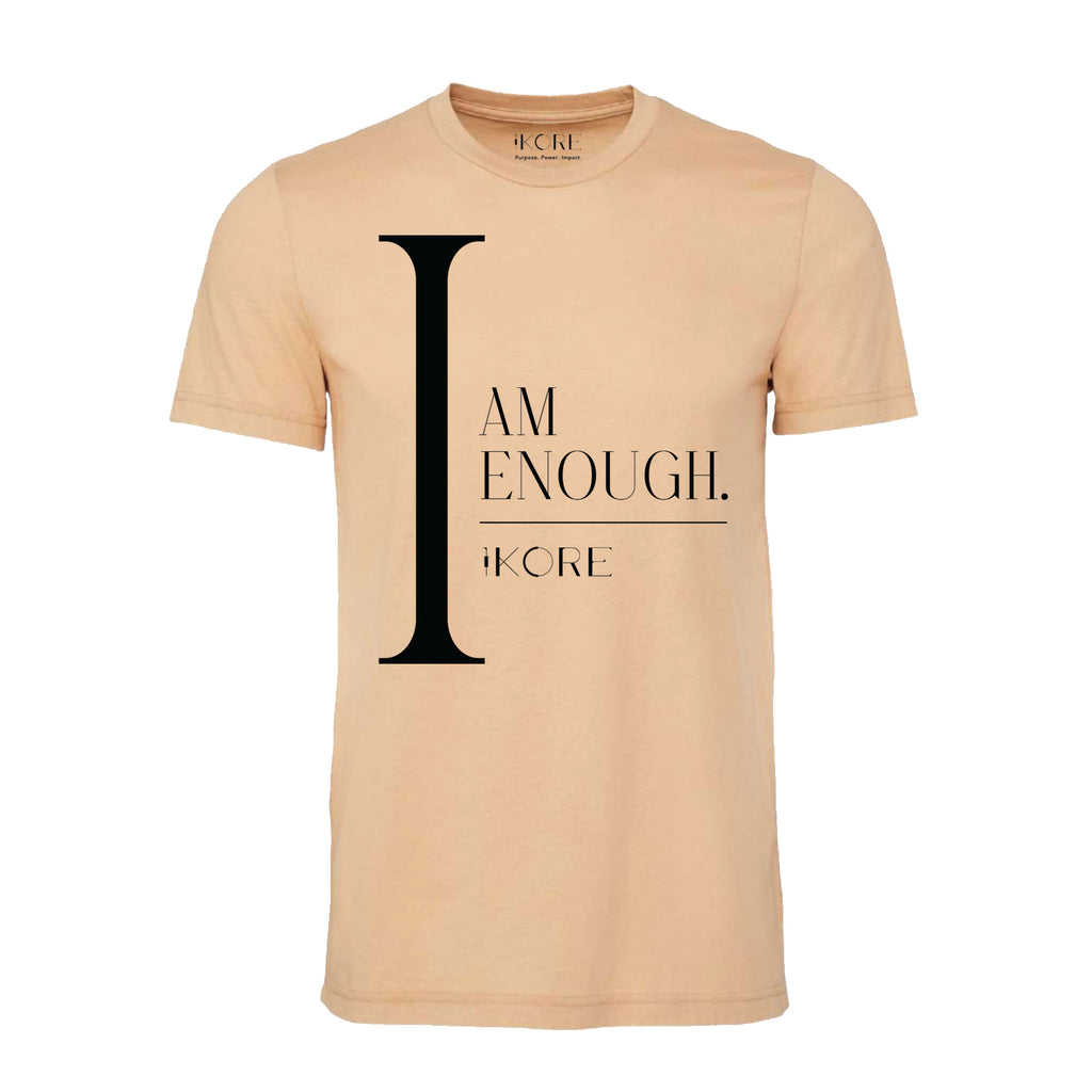 "I Am Enough" | Camel (For a Limited Time Only) T-shirt Unisex - The Harvest Collection